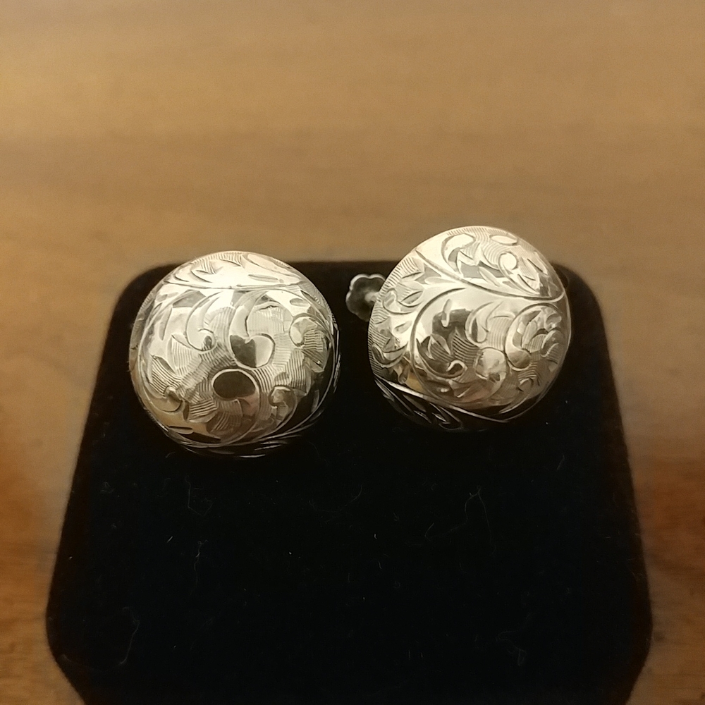 Silver earrings